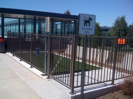 Pet relieving area at Washington Dulles International